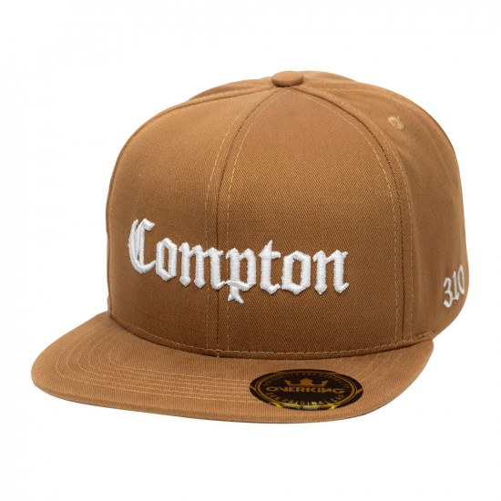 Boné Overking Aba Reta Snapback Compton Caramelo | Overking