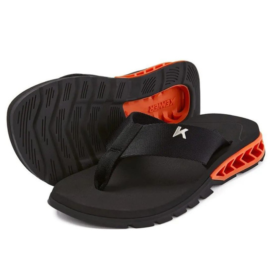 Chinelo Kenner Rakka Dbt-01 Preto Laranja