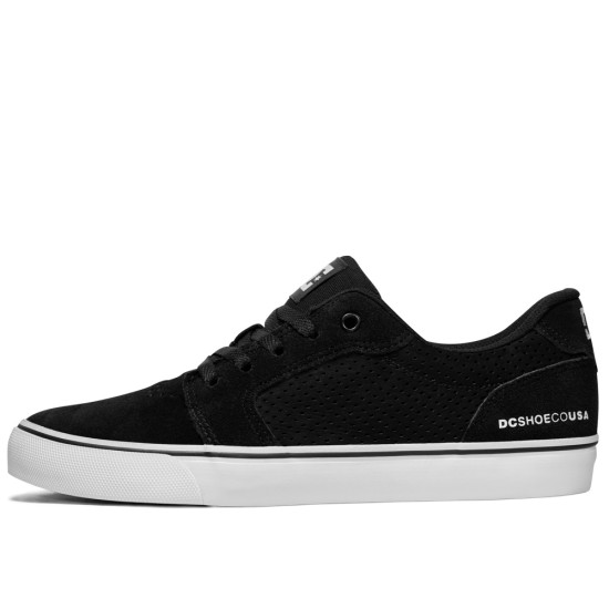 Tenis dc shop preto sola marrom