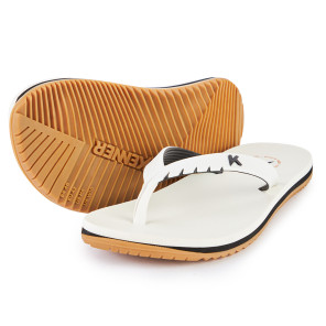 Chinelo Kenner Red High Dni-03 Branco / Crepe