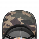 Boné Overking Aba Curva Trucker 3D Preto Camuflado