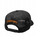 Boné Overking Aba Curva Trucker 3D Preto Camuflado