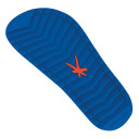 Chinelo Sandália Kenner Kivah Cushy Preto / Azul